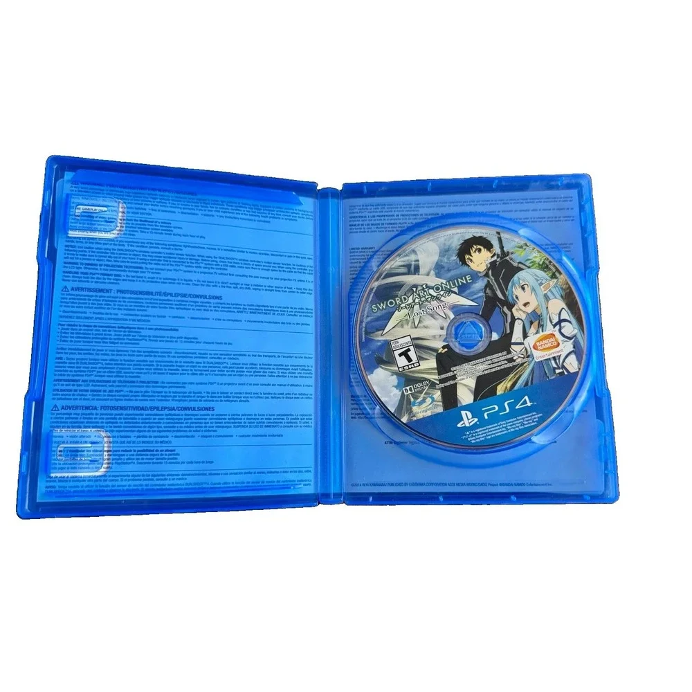 PS4 Game Lot of 6 Sword Art Online Lost Song, Last of Us, Destiny & More